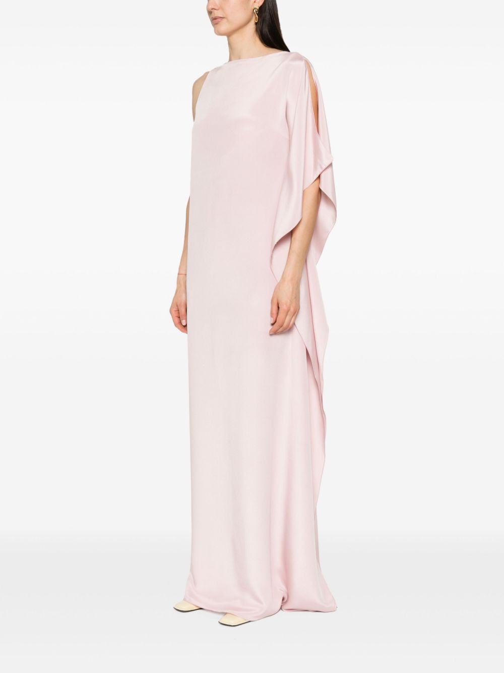 MAX MARA PIANOFORTE Silk Long Dress in Soft Pink - Spring/Summer 2024 Collection