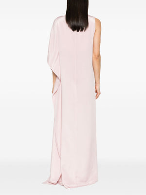 MAX MARA PIANOFORTE Silk Long Dress in Soft Pink - Spring/Summer 2024 Collection