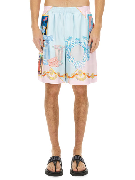 VERSACE Luxury Silk Shorts for Men - SS25 Collection