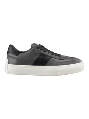 TOD'S Panelled Leather Sneakers for Men - Black