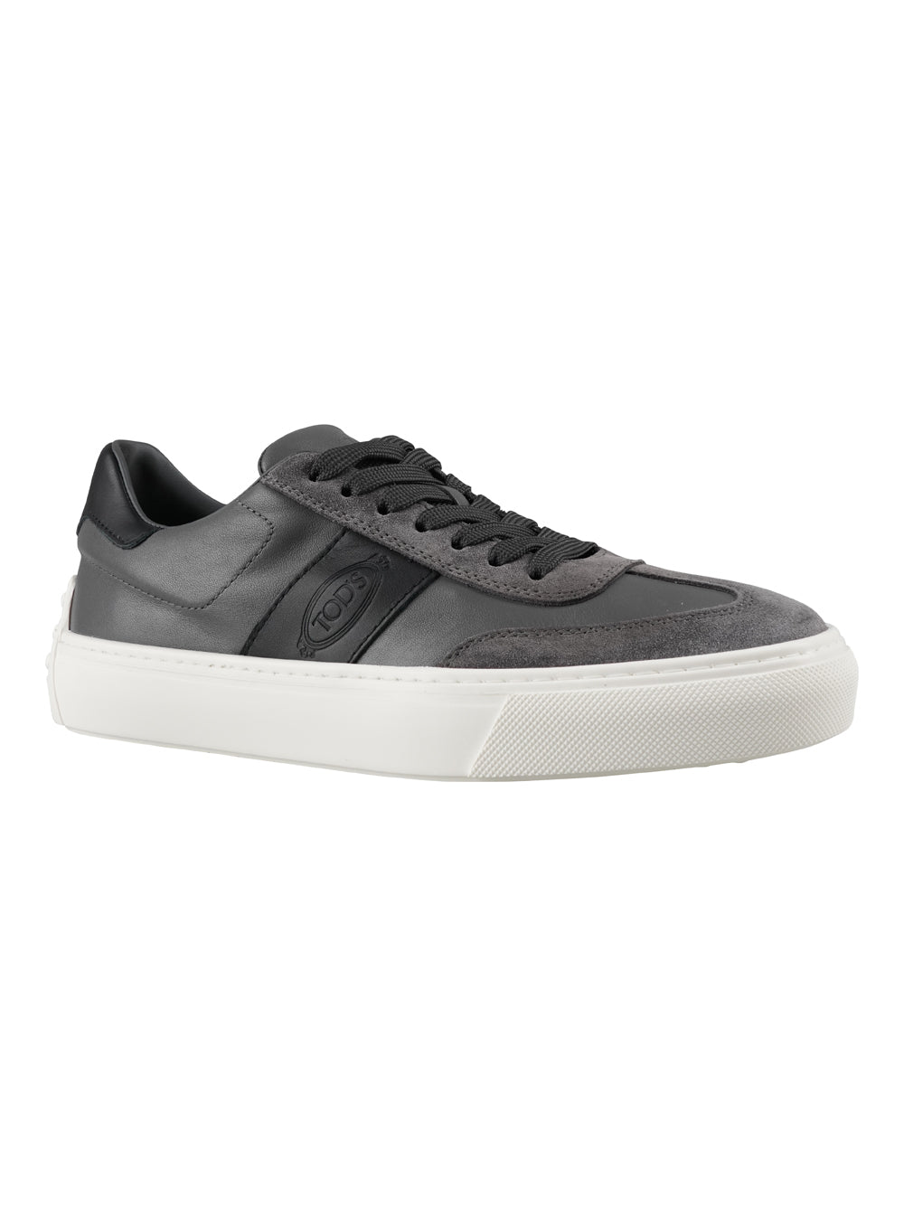 TOD'S Panelled Leather Sneakers for Men - Black