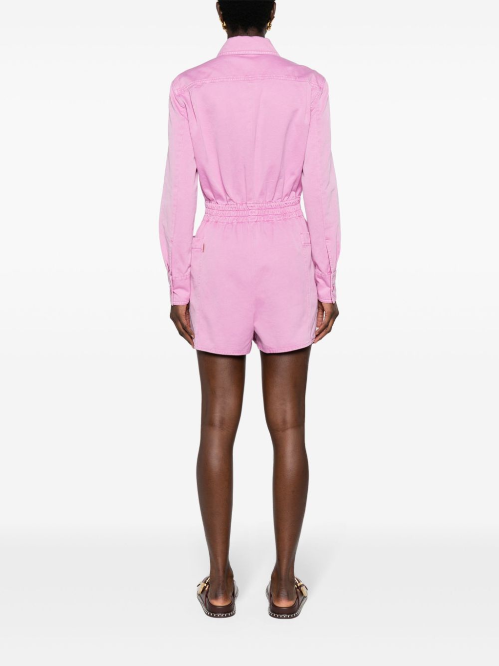 MAX MARA Lilac Cotton Short Jumpsuit for Women