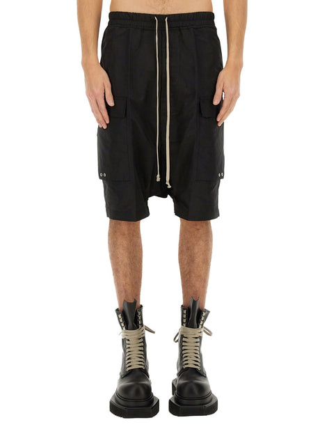 RICK OWENS Button-Down Horn Shorts for Men - SS25