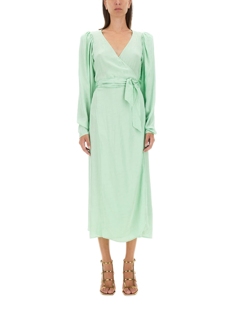 ROTATE BIRGERCHRISTENSEN Elegant Midi Dress for Women - Size 38