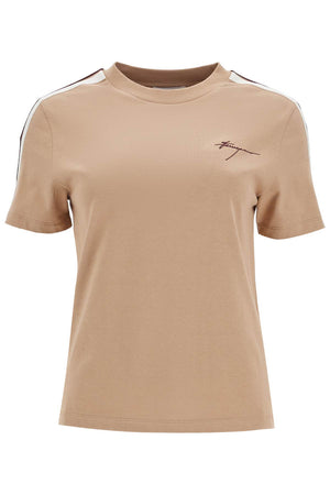 FERRAGAMO Striped Signature Cotton T-Shirt