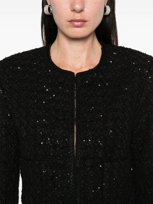 ROTATE BIRGERCHRISTENSEN Chic Boucle Loop Crop Jacket