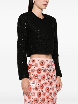 ROTATE BIRGERCHRISTENSEN Chic Boucle Loop Crop Jacket