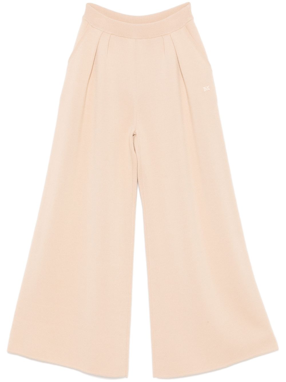 MAX MARA Wide-Leg Wool Trousers with Elastic Waistband