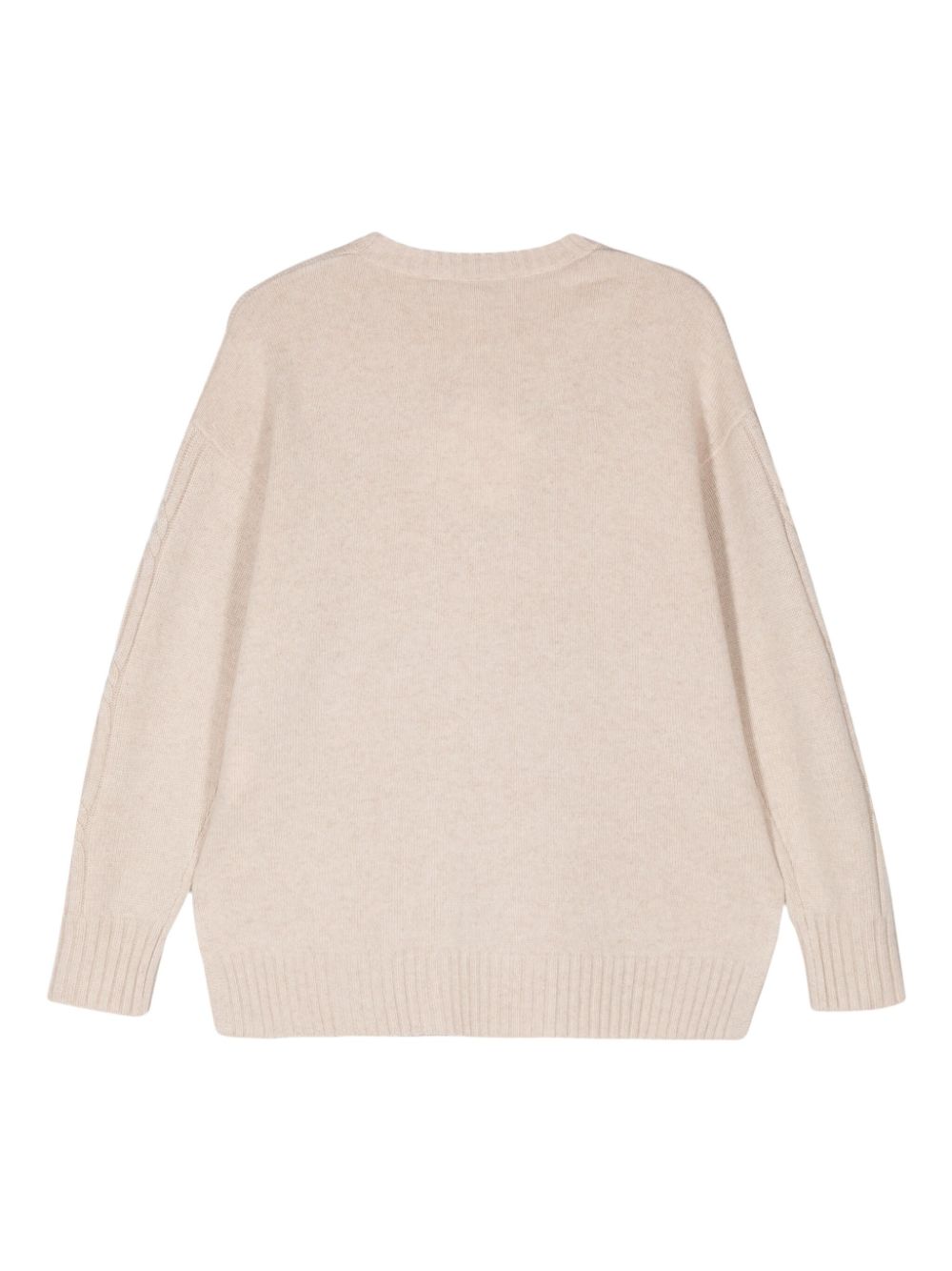 MAX MARA Beige Cashmere Knit Crewneck Jumper for Women - SS24 Collection