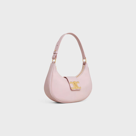 CELINE Women's Medium Ava Triomphe Pink Calfskin Handbag SS24