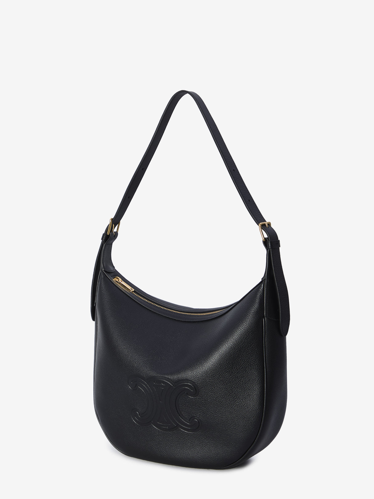 CELINE Medium Heloise Handbag - Sophisticated Black Calfskin