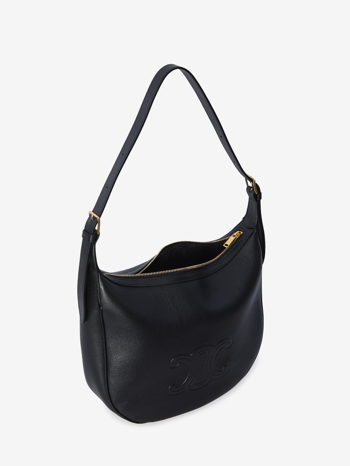 CELINE Medium Heloise Handbag - Sophisticated Black Calfskin