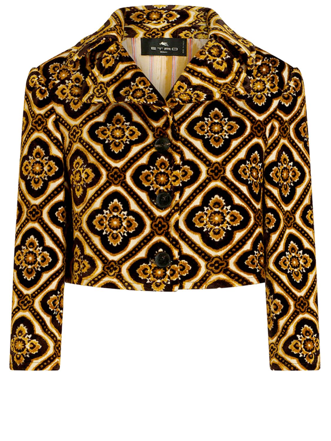 ETRO Mini Velvet Cropped Jacket