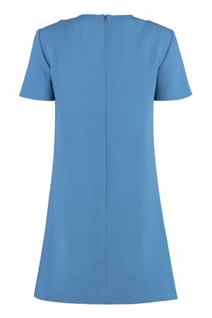 ETRO Blue Wool Dress for Women - FW23 Collection