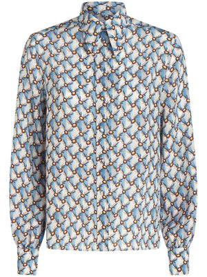 ETRO Multicolor Long Sleeve Silk Shirt for Women - Fall/Winter 2023 Collection