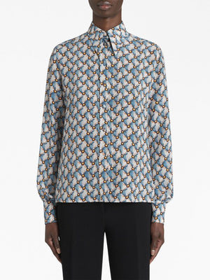 ETRO Multicolor Long Sleeve Silk Shirt for Women - Fall/Winter 2023 Collection