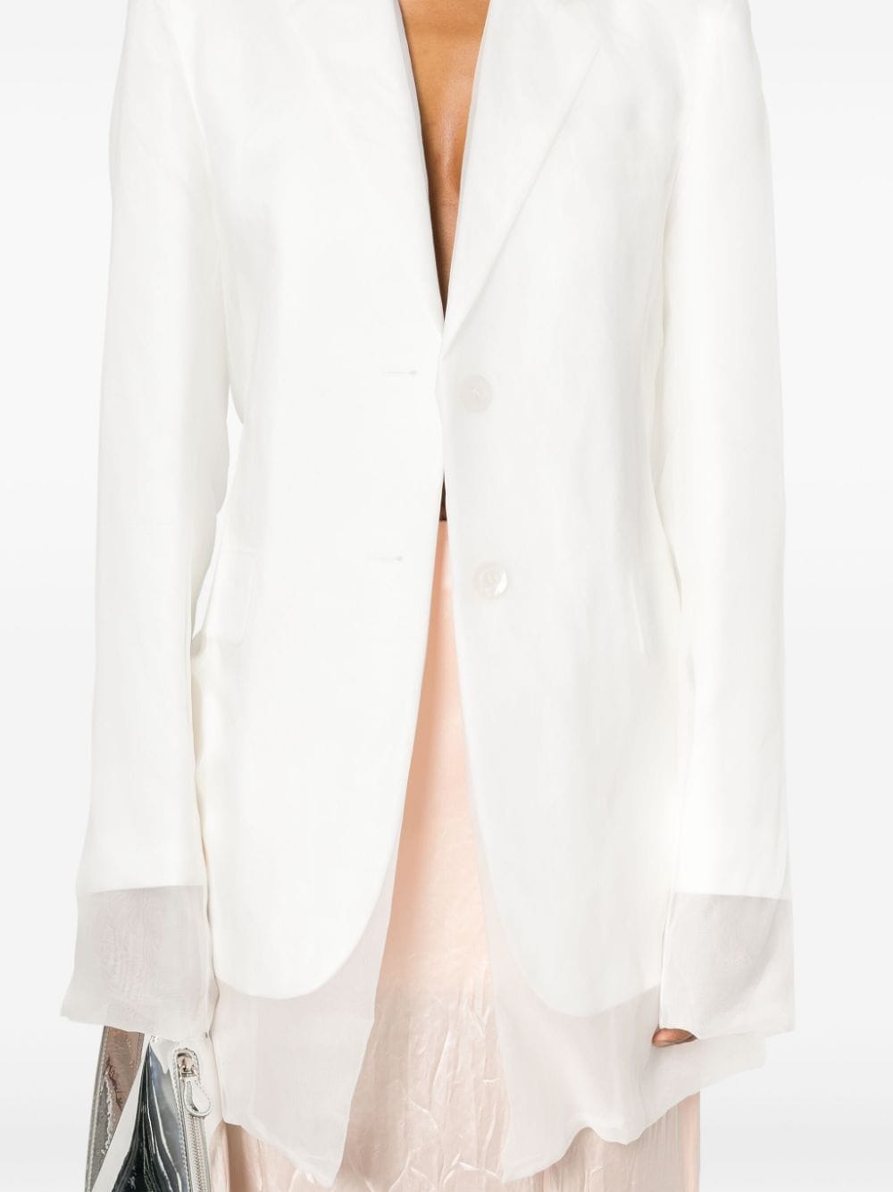 MAX MARA SPORTMAX Silk Single-Breasted Jacket for Women