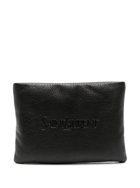 SAINT LAURENT PARIS Grande Leather Pouch Handbag for Women