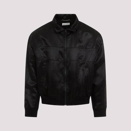 SAINT LAURENT Satin Teddy Jacket