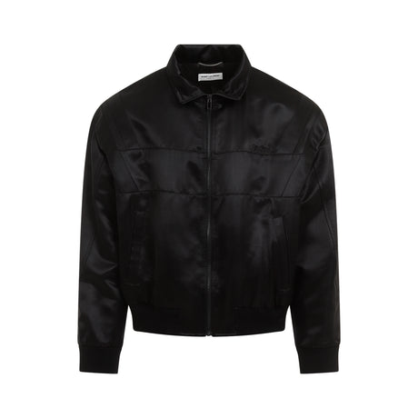 SAINT LAURENT Satin Teddy Jacket