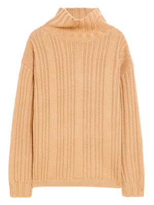 MAX MARA Luxury Turtleneck Sweater in Wool and Cashmere