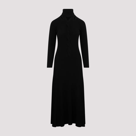 FABIANA FILIPPI Elegant Virgin Wool Long Dress