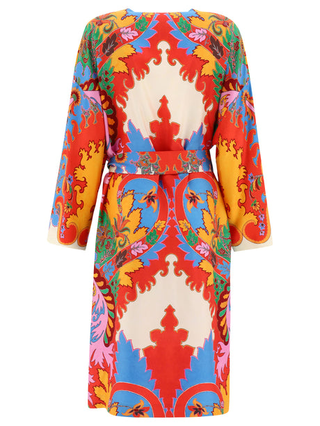 Áo Kimono Họa Tiết Paisley Đỏ - Công Năng Thường - BST SS23