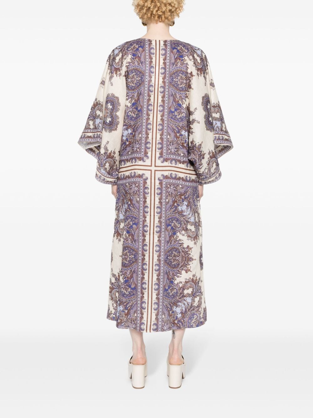 ZIMMERMANN Elegant Linen Kaftan Dress - Size 2