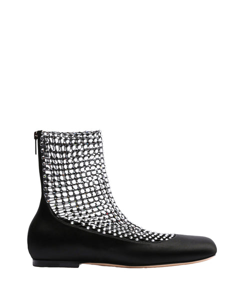 RENE CAOVILLA Men's Mini Satin Ballerina with Strass