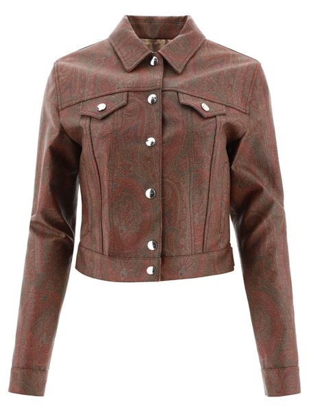 ETRO Multicolor Paisley Jacquard Cotton Jacket for Women - SS23