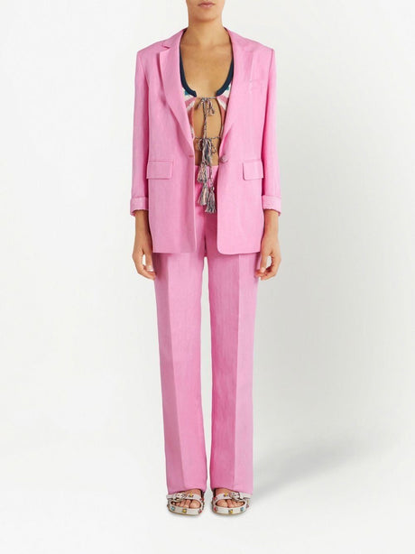 ETRO Tailored Linen and Silk Blazer - SS23 Collection