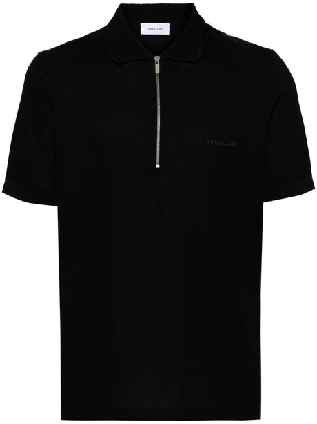 Ferragamo Essential Piquet Cotton Polo Shirt