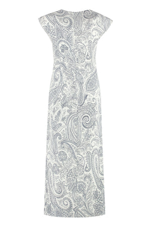 ETRO White Paisley Print Dress | SS23 Collection