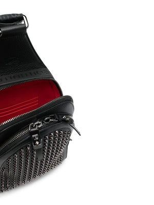 CHRISTIAN LOUBOUTIN Loubifunk Black Leather Studded Backpack