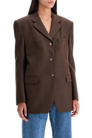 MAGDA BUTRYM Oversized Three-Button Wool Blazer