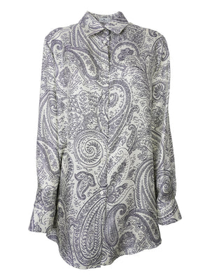 ETRO Chic Silk Shirt with Paisley Print