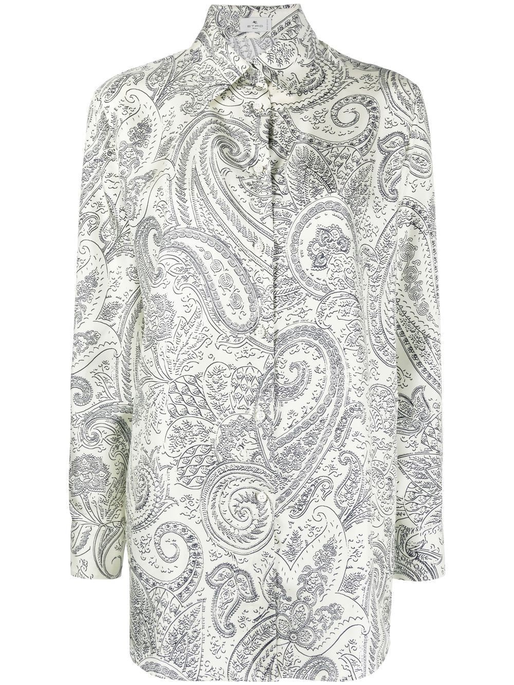 ETRO Chic Silk Shirt with Paisley Print