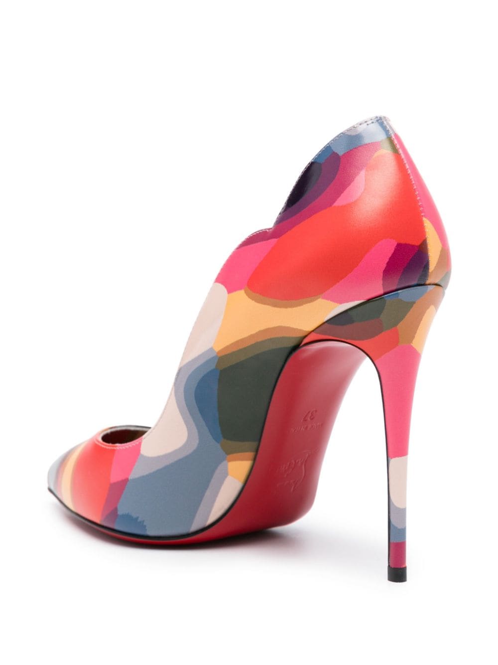 CHRISTIAN LOUBOUTIN Surreal Charm 100mm Illusion Print Leather Pumps