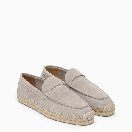 Giày Espadrilles da lộn màu xám dành cho nam - SS24