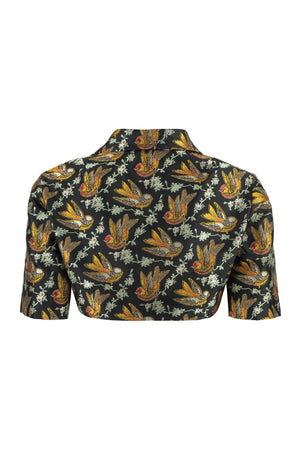 ETRO Multicolor Cropped Shirt for Women - SS23 Collection