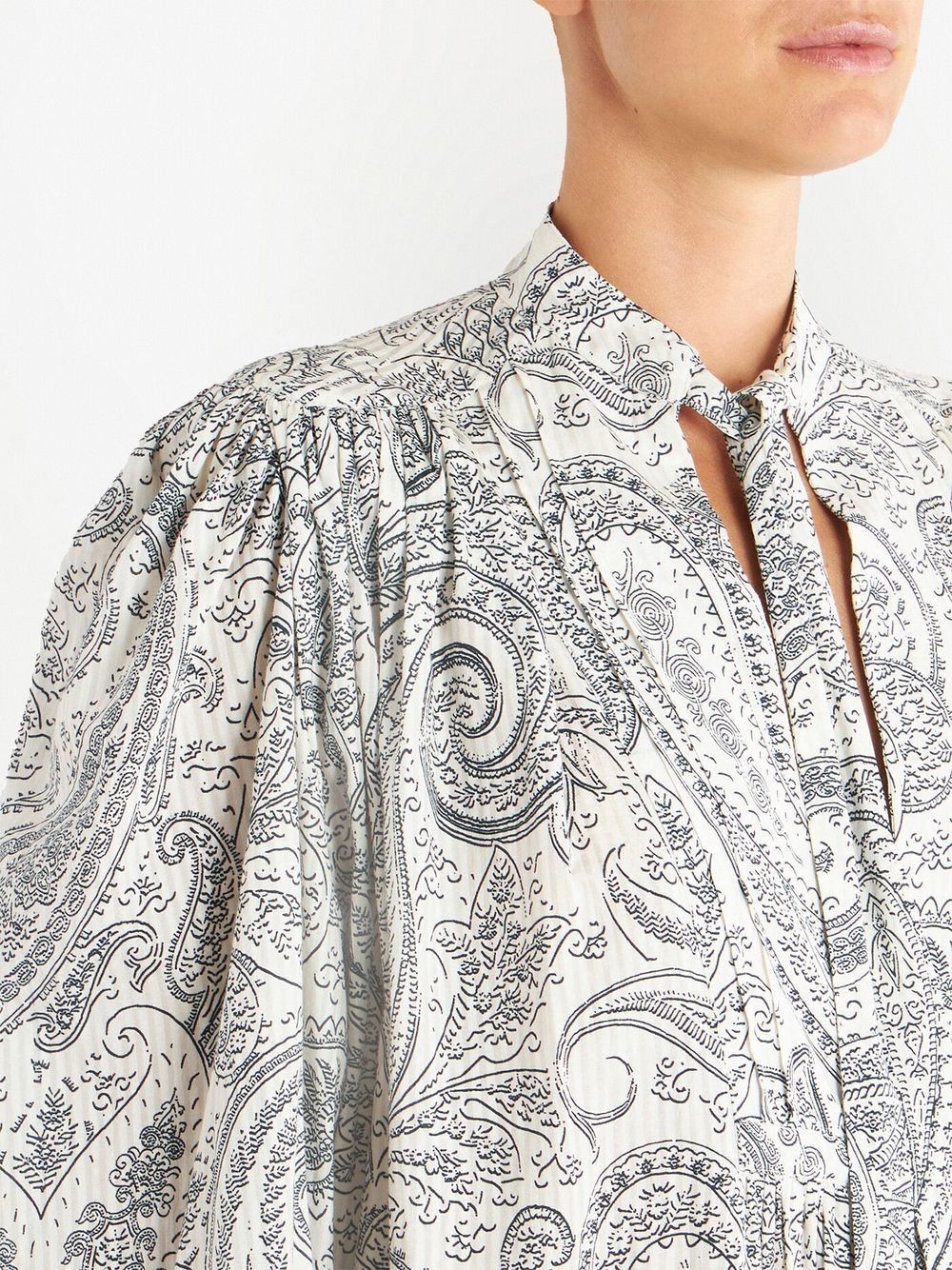 Áo Blouse In Họa Tiết Paisley Toàn Phần - Phù Hợp Cho Nữ