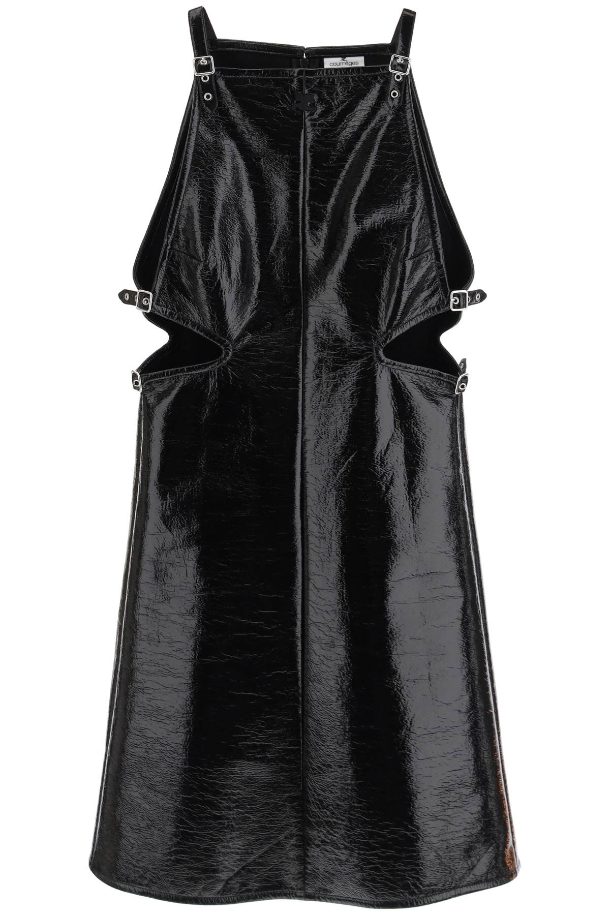 COURREGÈS Women's Black Vinyl Dress - SS24 Collection