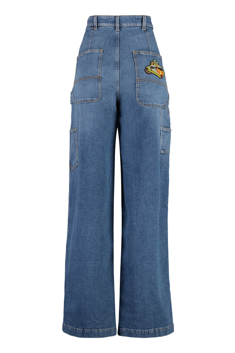 ETRO Stylish Blue Wide-Leg Jeans for Women