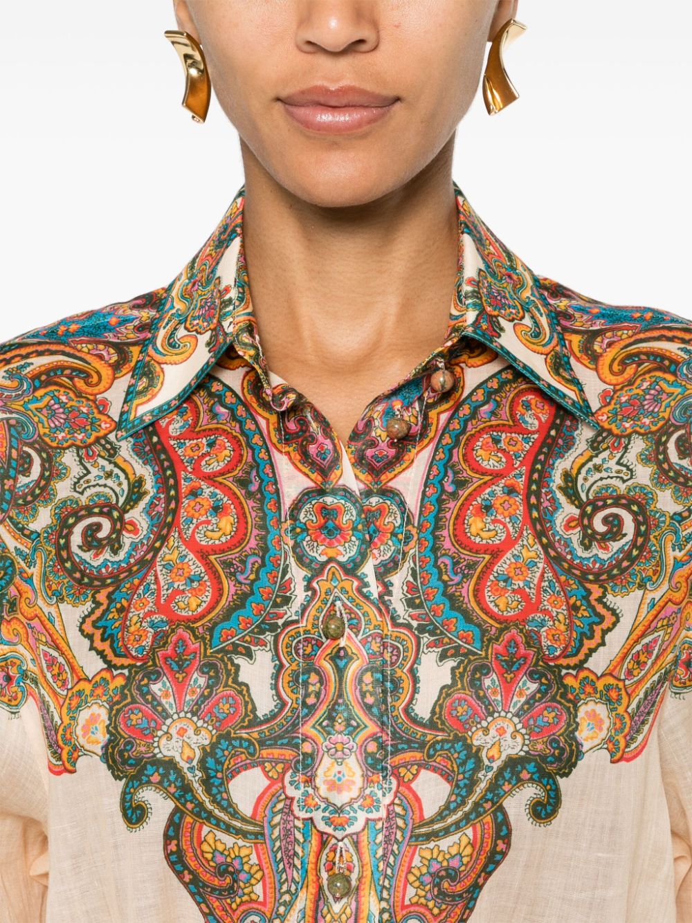 ZIMMERMANN Paisley Breeze Oversized Shirt