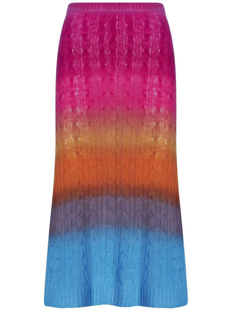 ETRO Multicolored Gradient Wool Skirt - Spring/Summer 2023 Collection