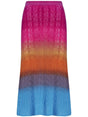 ETRO Multicolored Gradient Wool Skirt - Spring/Summer 2023 Collection