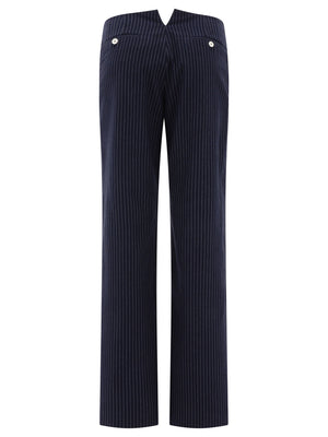 INES DE LA FRESSANGE 24SS Women's Blue Straight Pants