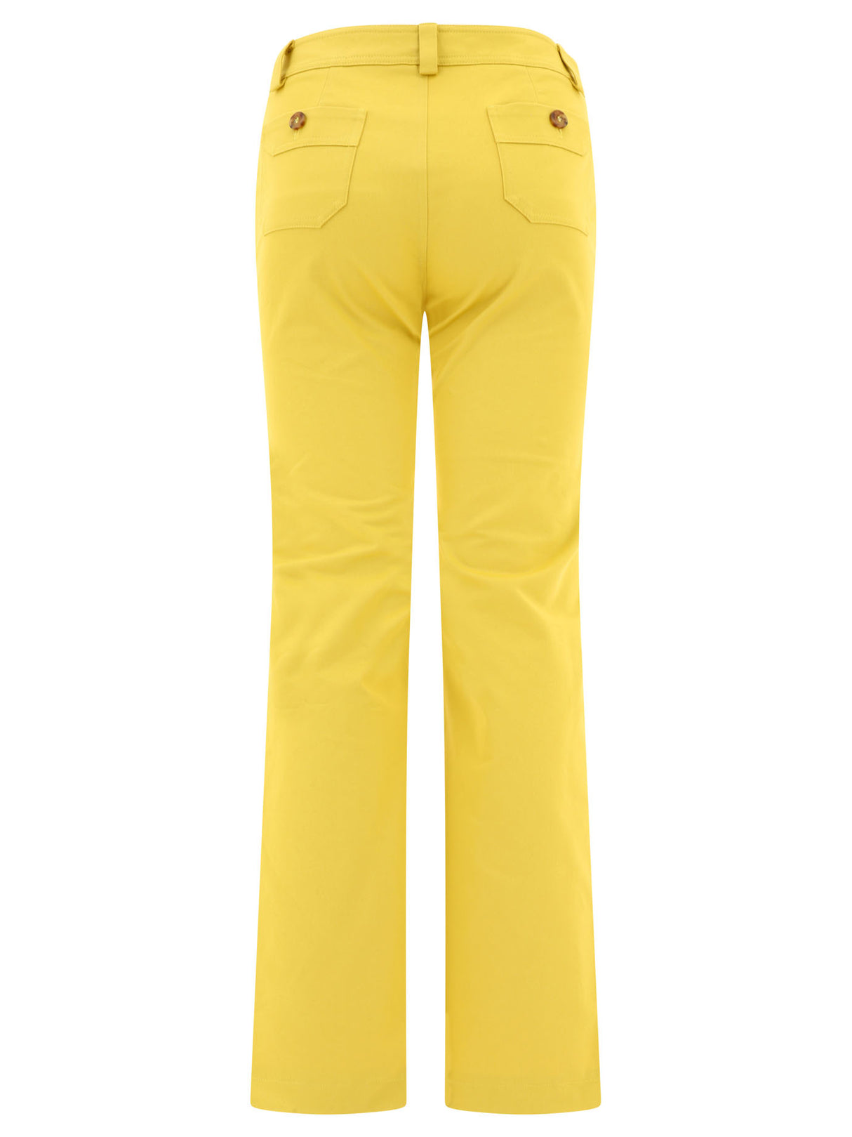 INES DE LA FRESSANGE Charlotte Flare Yellow Trousers