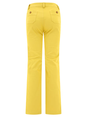 INES DE LA FRESSANGE Charlotte Flare Yellow Trousers