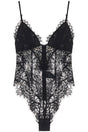 ZIMMERMANN Lace Bodysuit with Adjustable Velvet Straps - Size 0